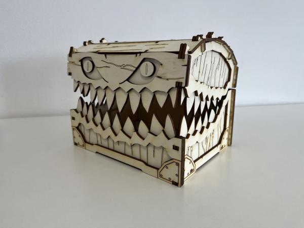 Bookbox - "Monster Chest" - natural version, open